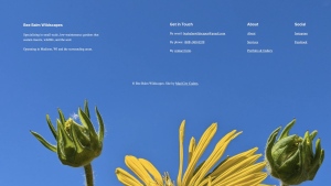A screenshot of part of the Bee Balm Wildscapes website